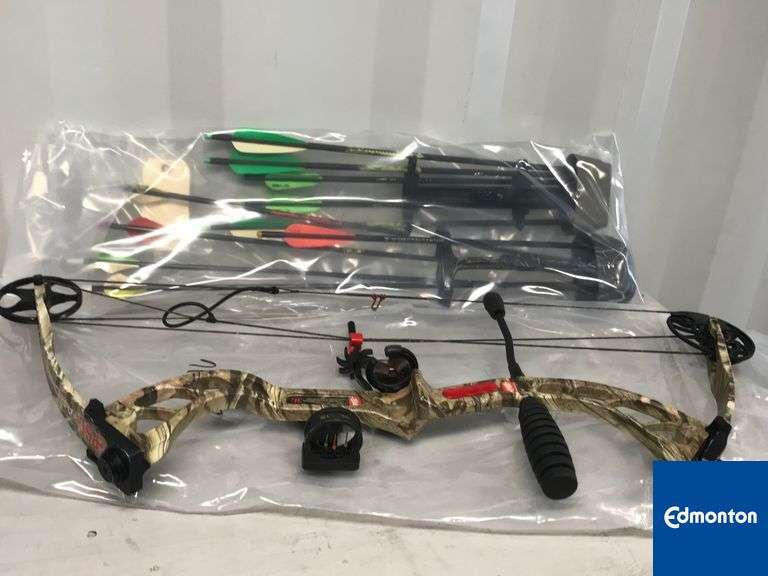 PSE Archery Bow with Arrows Michener Allen Auctioneering Ltd