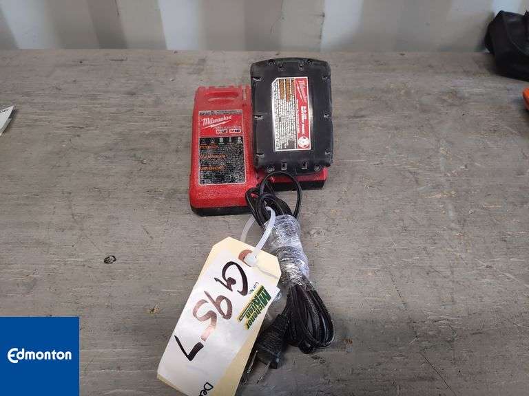 Milwaukee Battery Charger with 18V Battery - Michener Allen