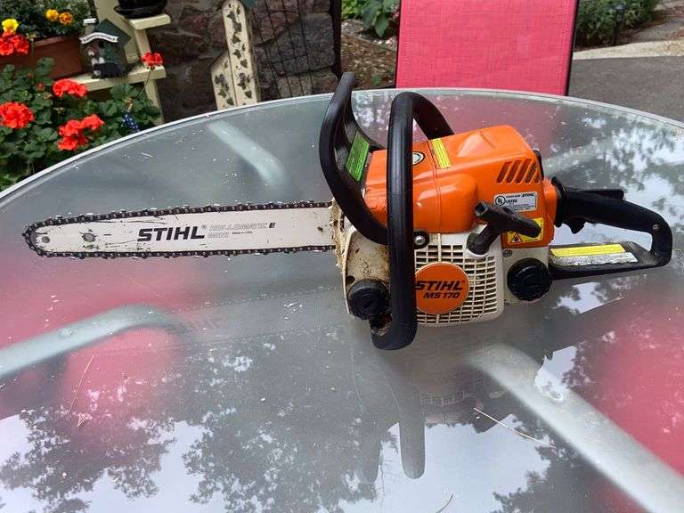 Stihl Chainsaw MS 170 Rollomatic Mini McLaughlin Auctioneers, LLC mc