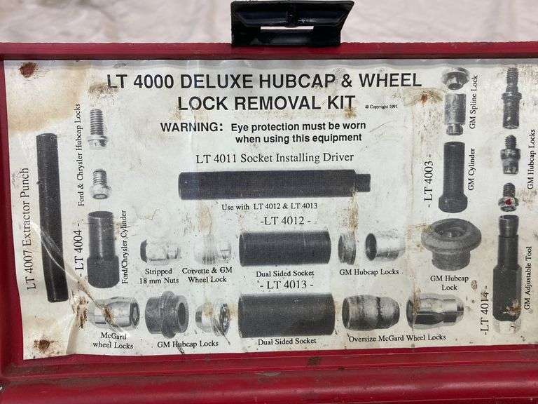 Mac Tools LT 4000 hubcap and Wheel lock removal tools McLaughlin