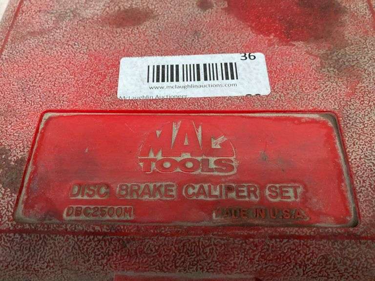 Mac Tools disc brake caliper set McLaughlin Auctioneers, LLC