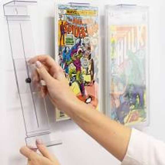 Comic Mount Comic Book Shelf Stand and Wall Mount, Invisible and