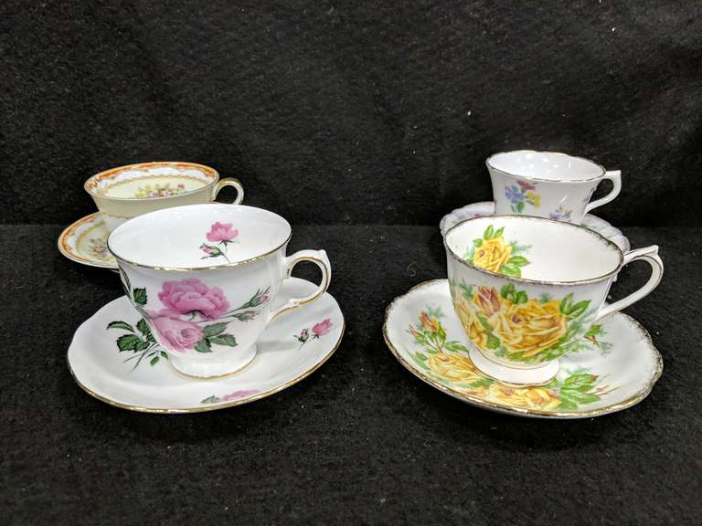 4 Bone China Cups And Saucers Mariner Auctions & Liquidations Ltd.