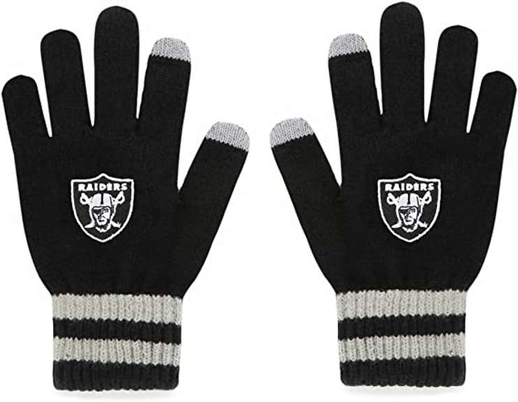 OTS NFL Oakland Raiders Men's Sportsman Touch Glove, Team Color, Men's