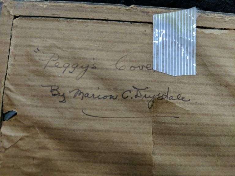 Vintage, Sepia Toned, Photograph Of Peggy's Cove, By Marion C