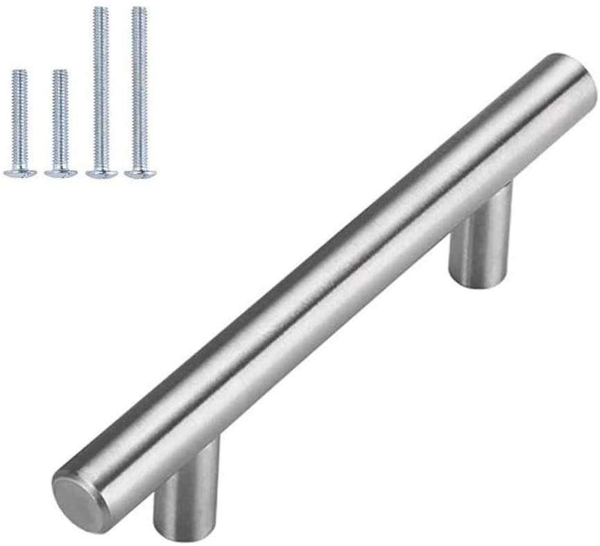 homdiy Handles Brushed Nickel Drawer Pulls 4 inch Center to