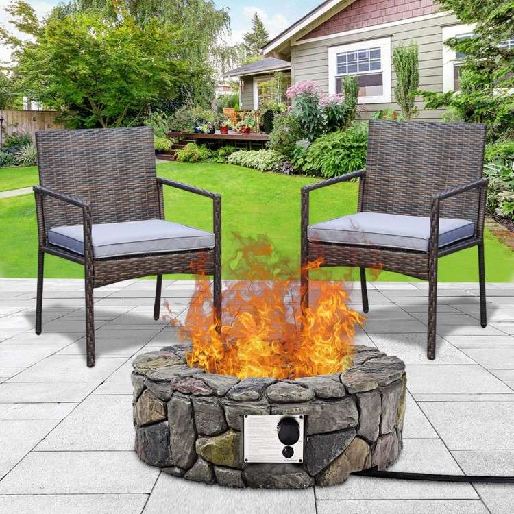 Costway 28" Propase Gas Outdoor Fire Pit Mariner Auctions & Liquidations Ltd.