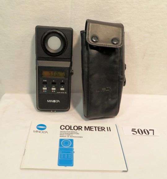 Minolta Color Meter II light meter w/ case & manual Mark Van Hook