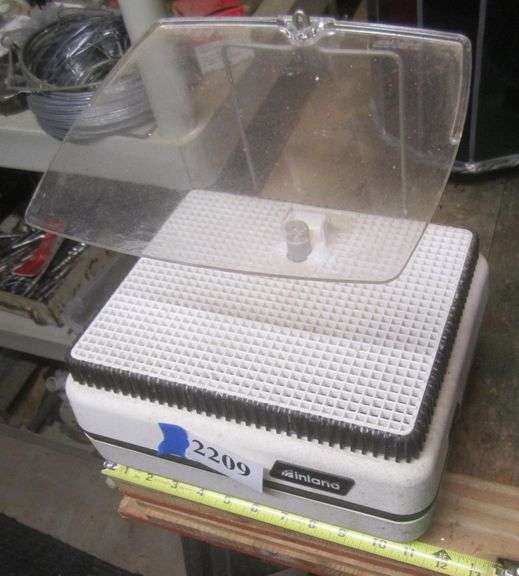 Inland glass grinder with plexiglass shield Mark Van Hook, Auctioneer