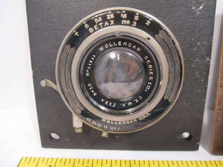 Wollensak Ser. IIIA 8x10 ExWA 12.5 & Bausch & Lomb Tessar 5x8 lenses