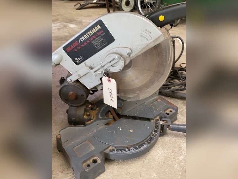 Craftsman 10 inch compound miter saw. Tested and working