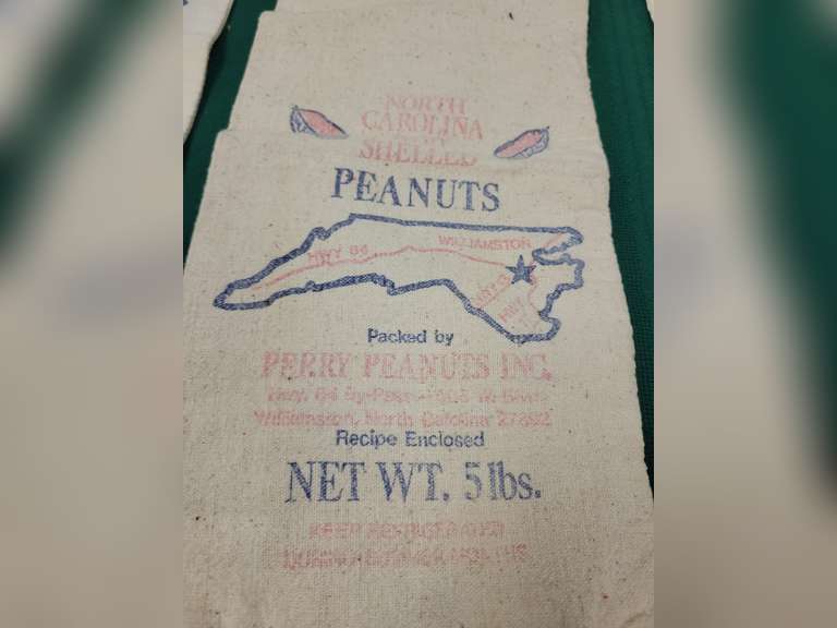 Cloth Packaging Bags Ellis Stansel's Rice, Paradise Farm Sausage