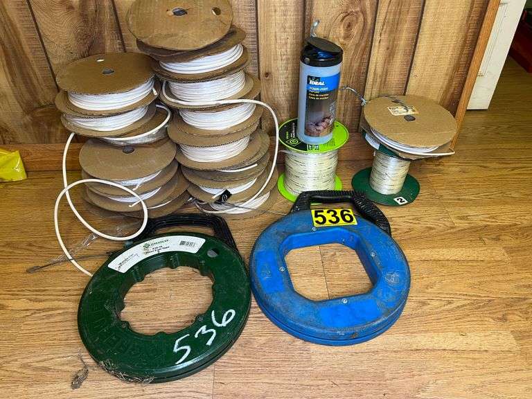 Wire snake, conduit measuring tape & pvc loom Nutt Auction