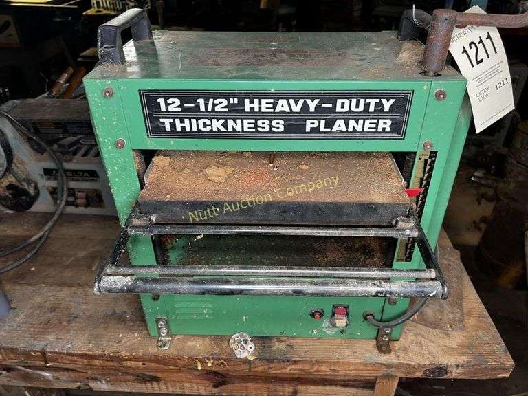 Central machinery 12 1/2" auto planer, 115v 41831 - Nutt Auction