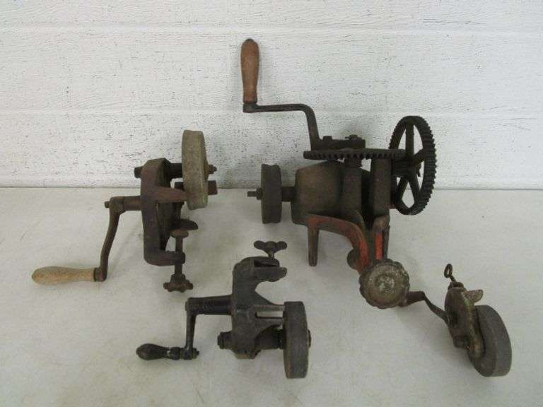 4 Hand Crank Grinding Wheels Oberman Auctions