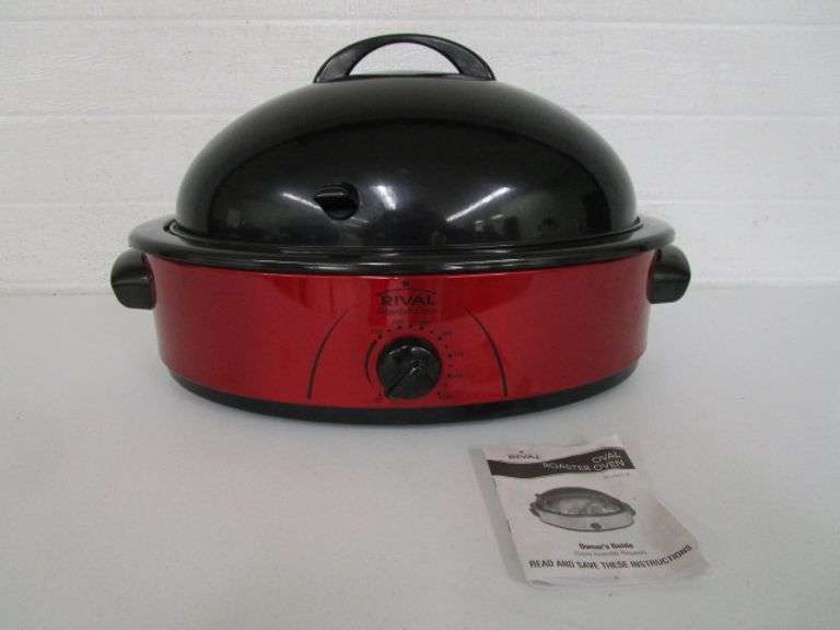 Rival Roaster Oven w/3 Compartments & Rack Oberman Auctions