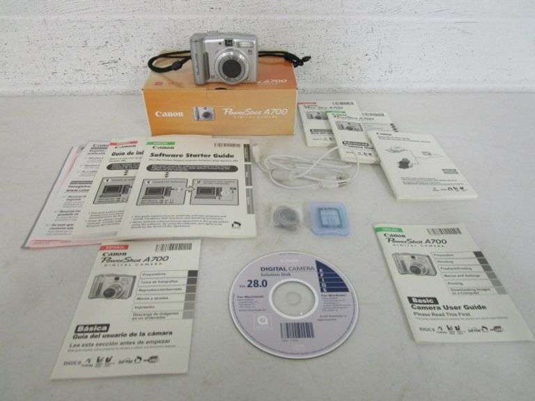 Canon PowerShot A700 Digital Camera - Oberman Auctions