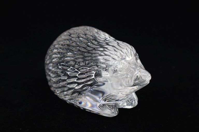 Waterford Crystal Art Glass Hedgehog Paperweight, 3.25" Pacific