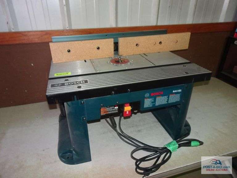 Bosch Router Table, Route Elsenpeter Auctions & Real Estate, Inc. dba