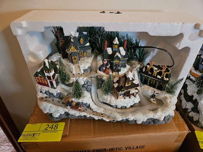 Fiber Optic Christmas Village Scene Parrott Marketing Group