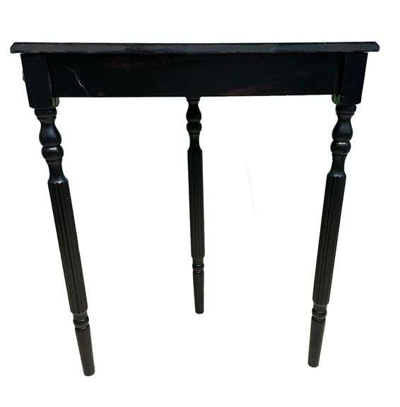 Pair of Black Demilune Tables Piece by Piece
