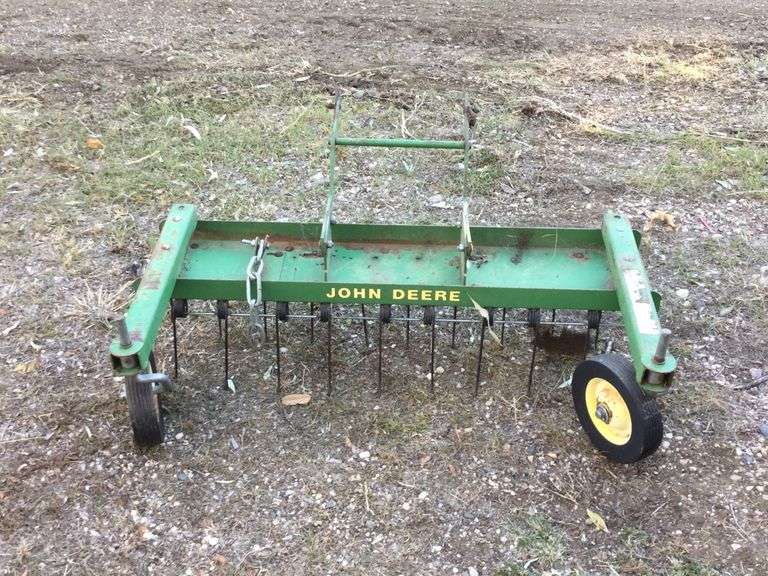 John Deere front mount dethatcher - Peterson Land & Auction LLC