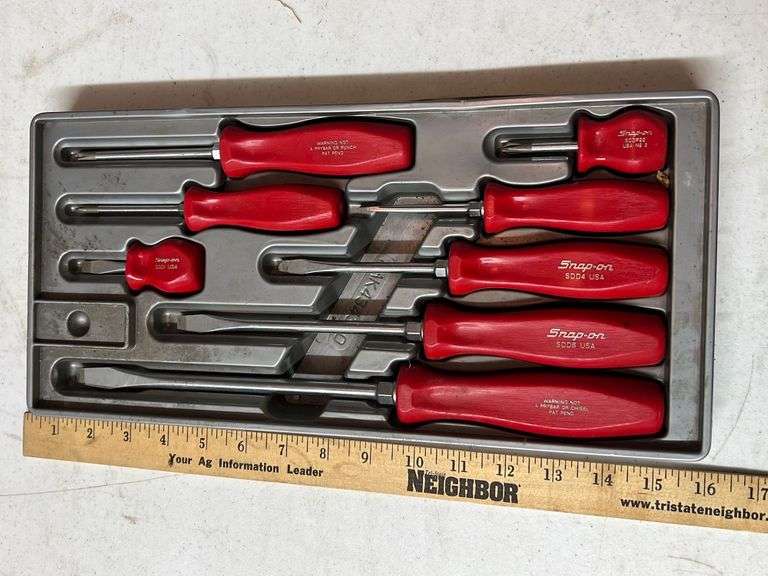 Snapon screwdriver set Peterson Land & Auction LLC