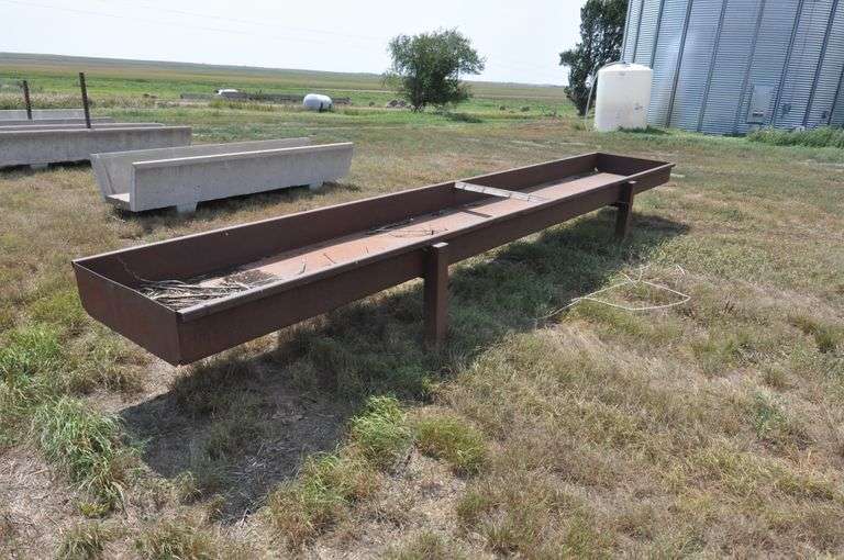 3' x 20' Steel Feed Bunks Peterson Land & Auction LLC