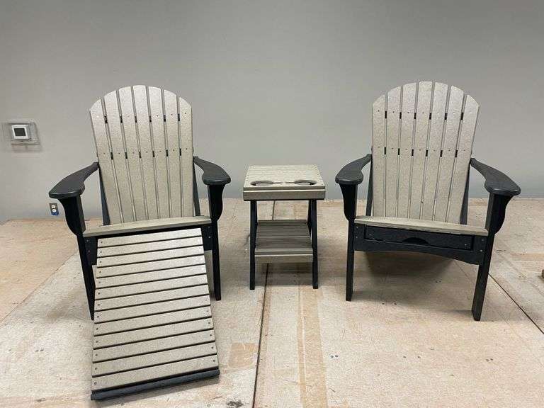 (2) Adirondack Chairs Peterson Land & Auction LLC