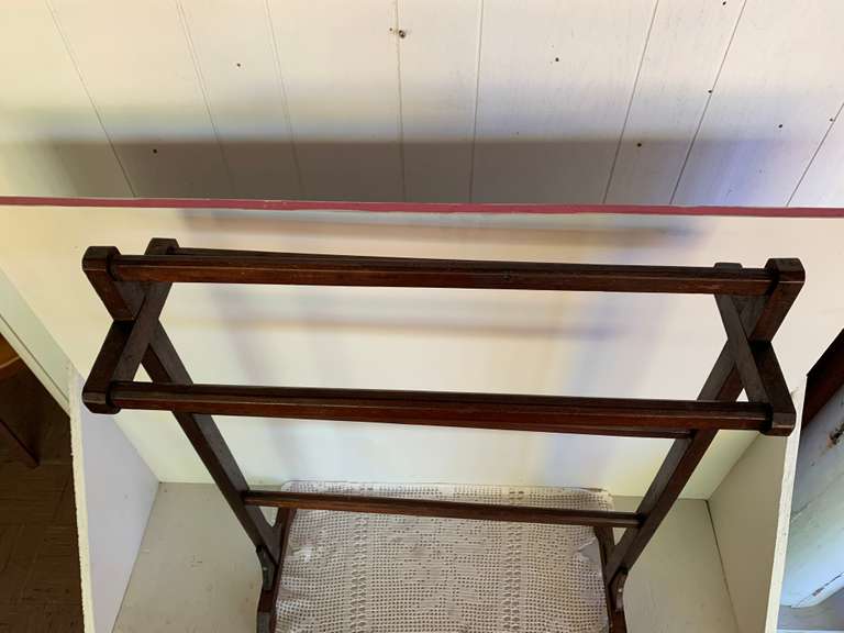 Vintage Wooden Quilt Rack Property Peddler