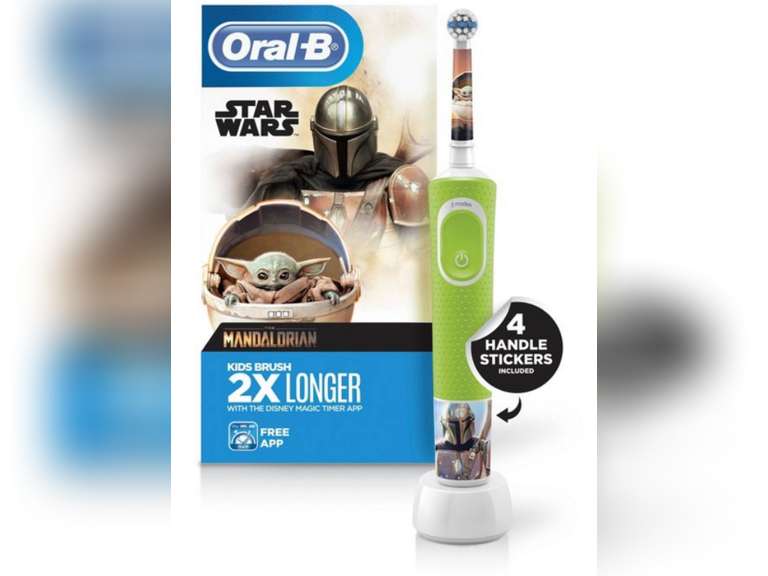 OralB Kids Electric Toothbrush featuring Star Wars The Mandalorian