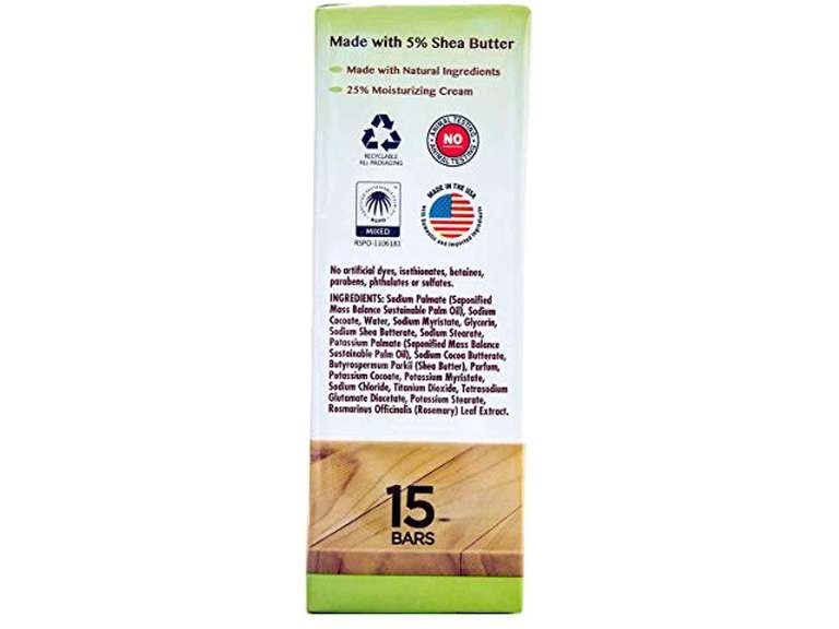 Kirkland Signature Bar soap made with 5 Shea Butter 15 bars 4.2 LB 16.