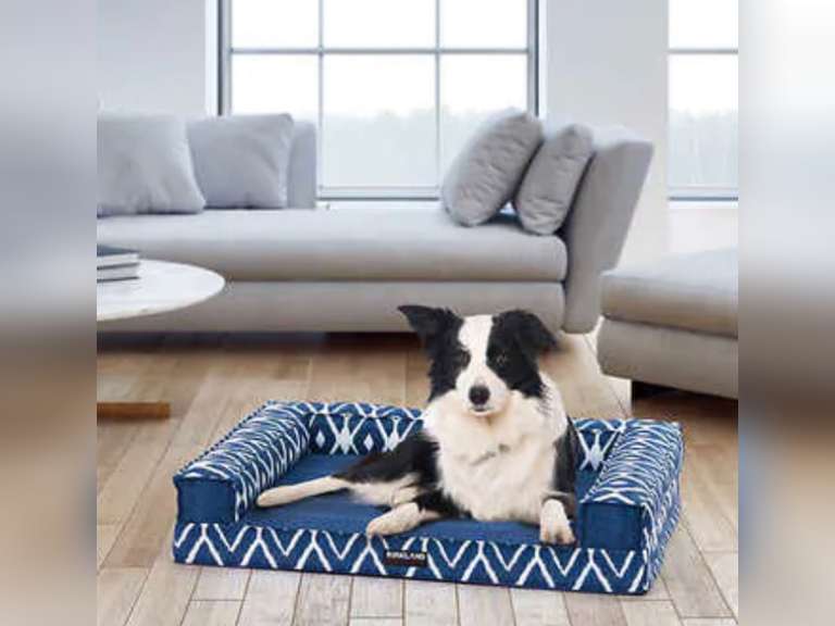 Kirkland Signature Tailored Dog Couch Bed 28"x36" Blue 59.99 Quarter