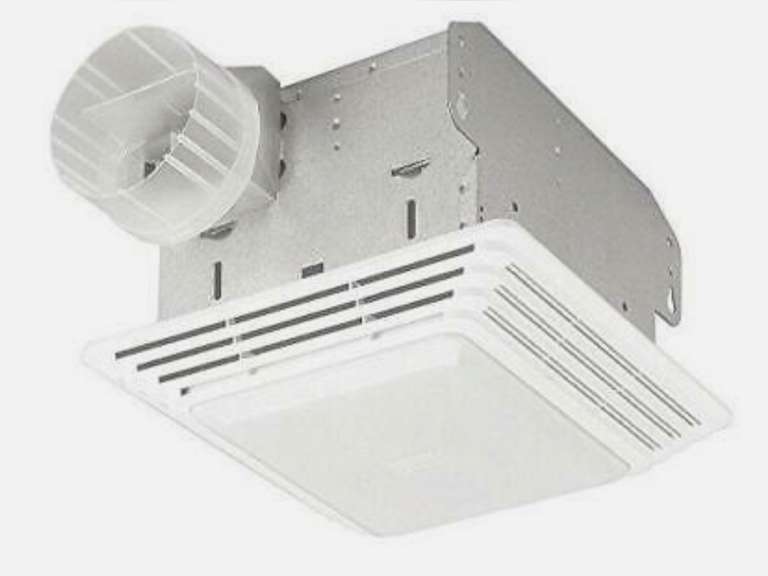 50 Cfm Ventilation Fan Light Combo Bathroom Exhaust Celing Vent Home