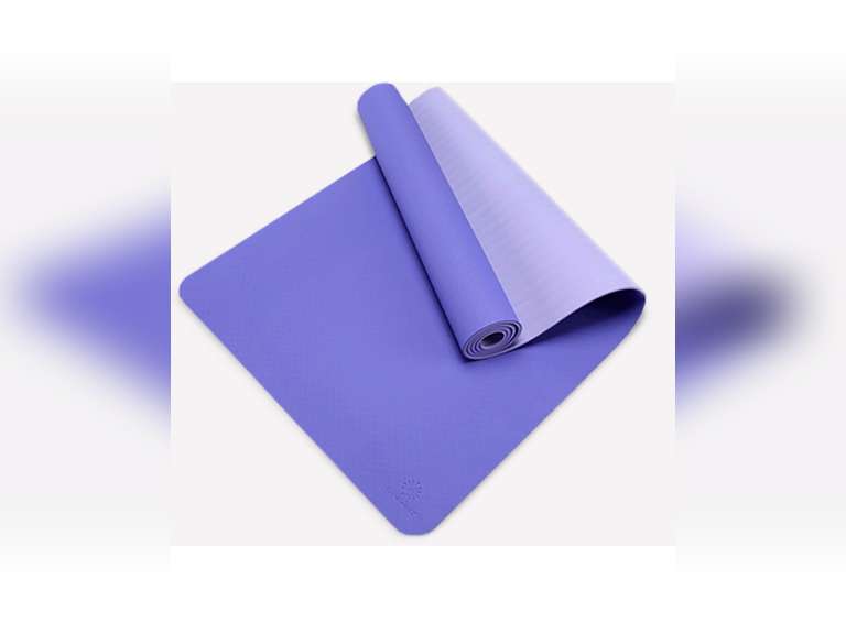Yoga Mat Eco Friendly, TPE with Carrying Strap, 1/4 Inch Thick OHAFIT