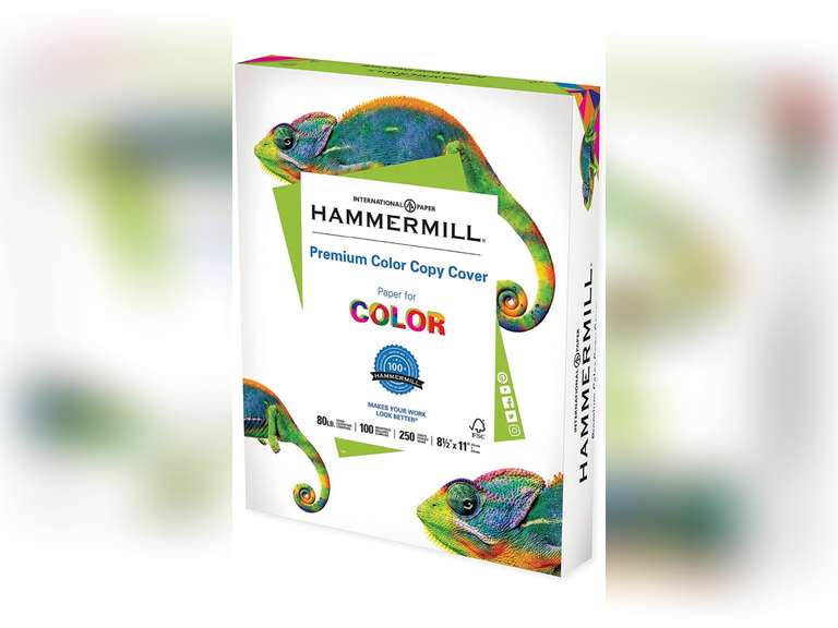 Hammermill Cardstock, Premium Color Copy, 80 lb, 8.5 x 11 1 Pack (250