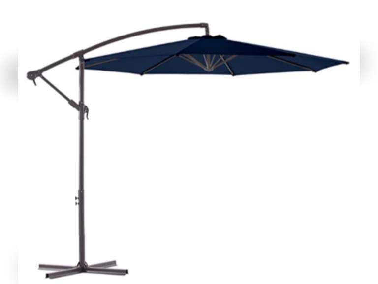 BLUU BANYAN 10 FT Patio Offset Umbrella Outdoor Cantilever Umbrella