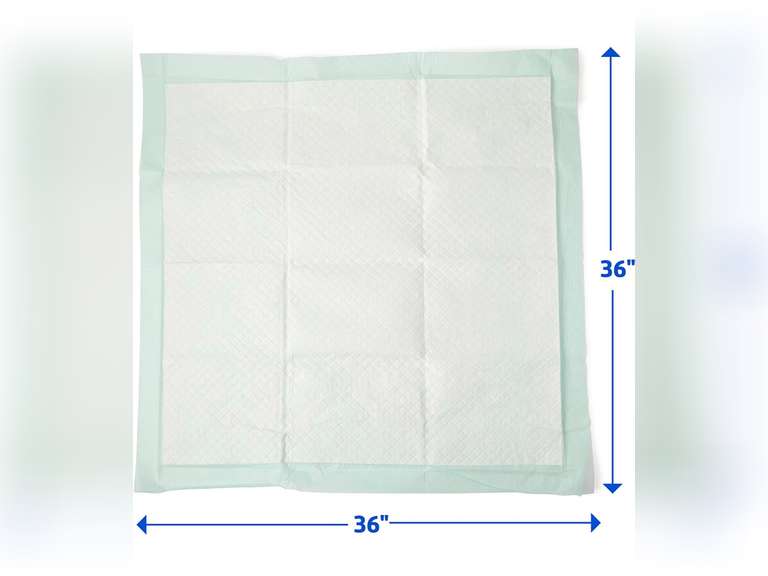 Medline Heavy Absorbency 36" x 36" Quilted Fluff And Polymer Disposable