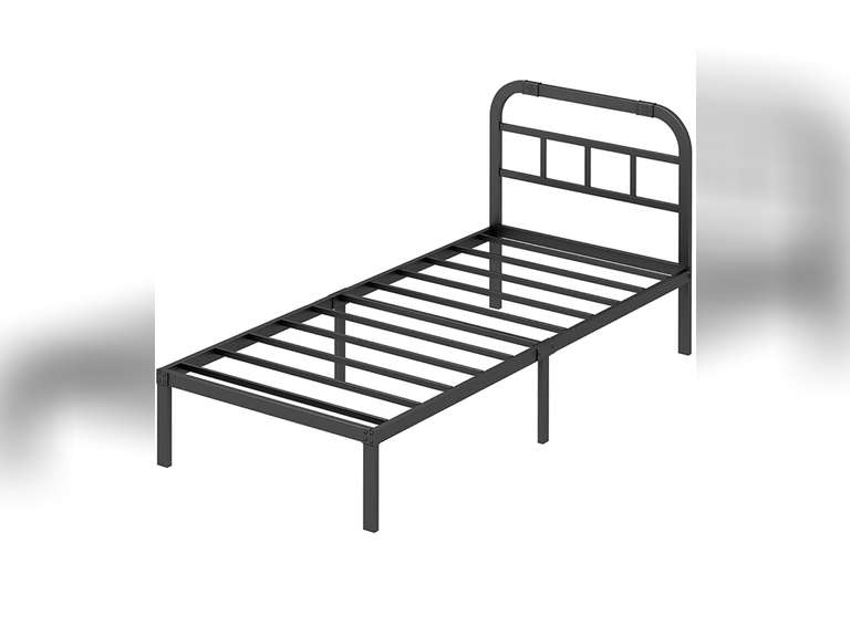 Twin Bed Frame with Headboard, ZIYOO 3000LBS Heavy Duty Bed Frame