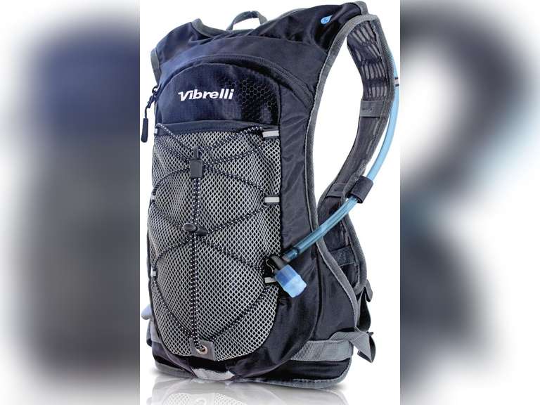 Vibrelli Hydration Pack & 2L Hydration Water Bladder High Flow Bite Valve Hydration Backpack