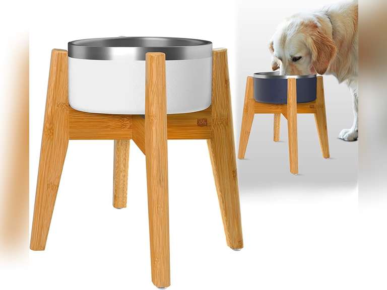 Dog Food Water Bowl Stands for Large Dogs Adjustable Feeder Dispenser