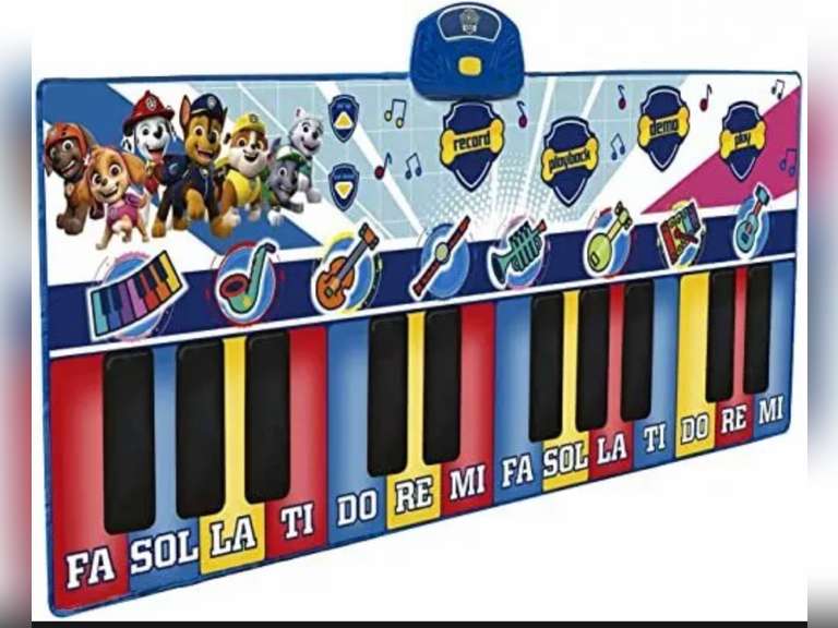 First Act Paw Patrol Giant Musical Piano Mat 70Inch 24 Keys Make