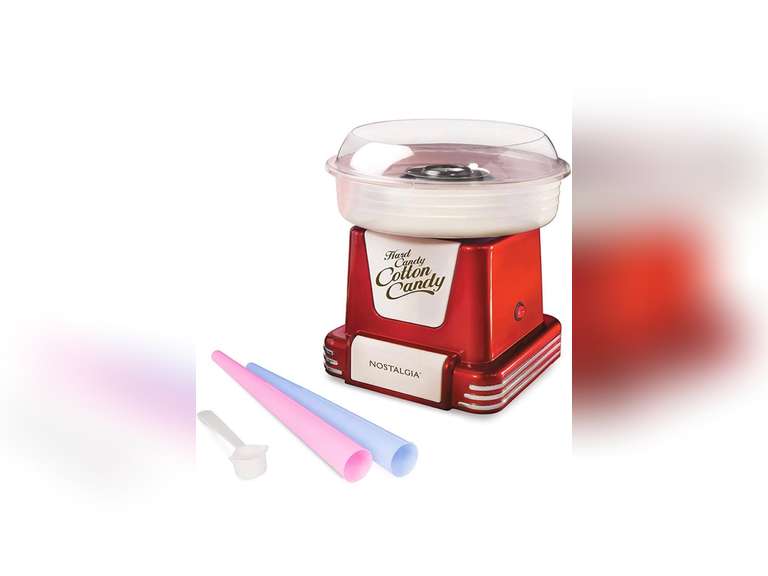 Nostalgia Retro Countertop Cotton Candy Maker, Vintage Candy Machine