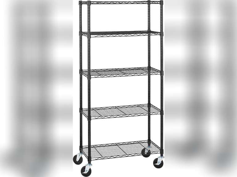 Amazon Basics 5Shelf Adjustable, Heavy Duty Storage Shelving Unit on 4