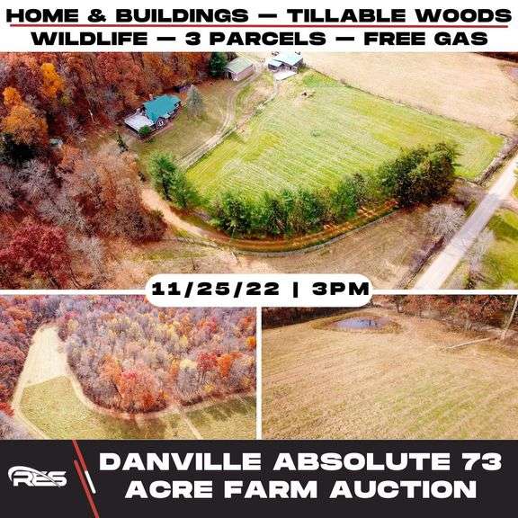 Danville Absolute 73 Acre Farm Auction RES Auction Services