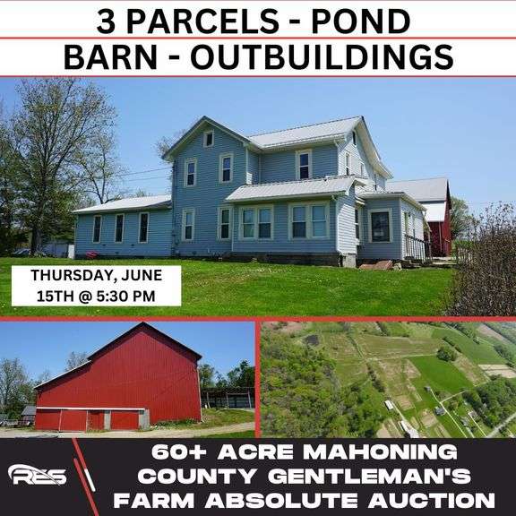60+ Acre Mahoning County Gentleman's Farm Absolute Auction RES Auction Services
