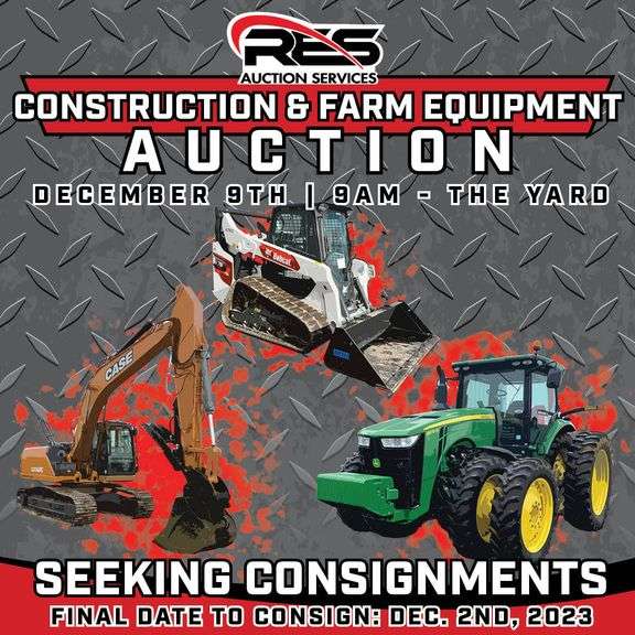 RES Equipment Consignment Auction RES Auction Services