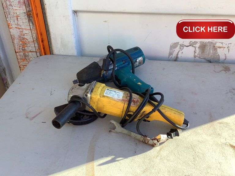Makita 1/2” impact , powerfist 5” grinder , electric Rideau Auctions