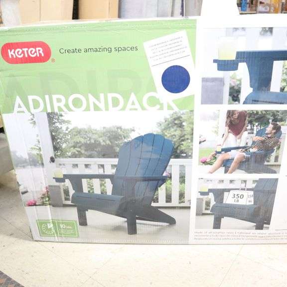 Keter Adirondack Blue Chair Rio Grande Trade