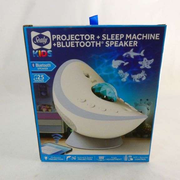 Sealy Kids Projector + Sleep Machine + Bluetooth Speaker, NEW Rio